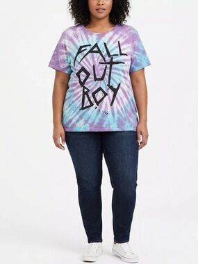 Fall Out Boy Band Tie Dye Tee Shirt